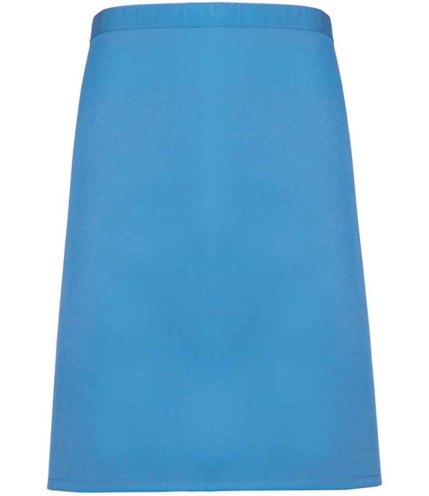Premier PR151 Sapphire Blue Front - Apron Ready to be Embroidered and Printed by Custard Workwear - Cheap Personalised and Customised Workwear in Nottinghamshire, Derbyshire and Leicestershire