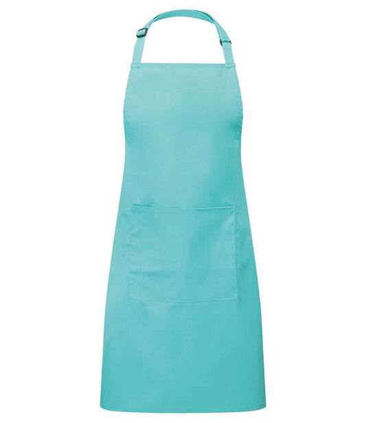 Premier PR154 Duck Egg Front - Apron Ready to be Embroidered and Printed by Custard Workwear - Cheap Personalised and Customised Workwear in Nottinghamshire, Derbyshire and Leicestershire