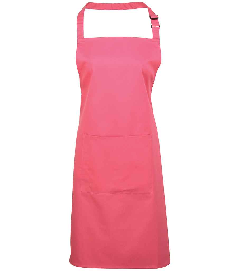 Premier PR154 Fuchsia Front - Apron Ready to be Embroidered and Printed by Custard Workwear - Cheap Personalised and Customised Workwear in Nottinghamshire, Derbyshire and Leicestershire