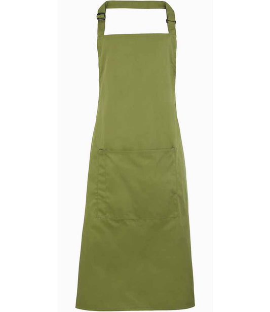 Premier PR154 Oasis Green Front - Apron Ready to be Embroidered and Printed by Custard Workwear - Cheap Personalised and Customised Workwear in Nottinghamshire, Derbyshire and Leicestershire