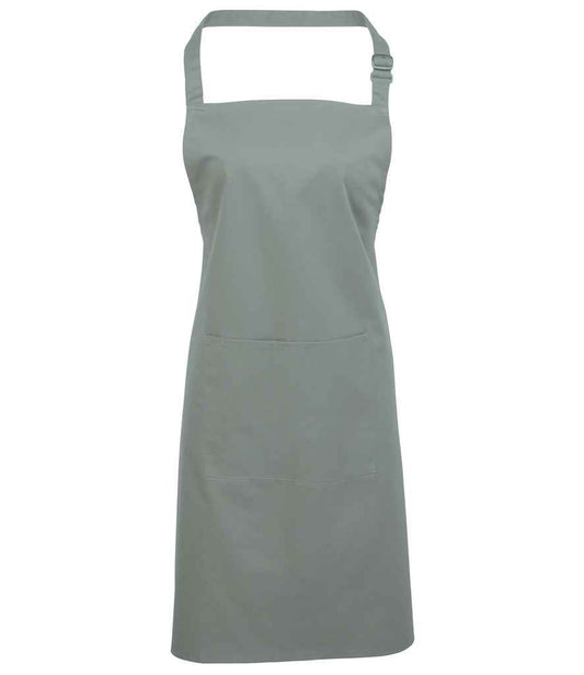 Premier PR154 Sage Front - Apron Ready to be Embroidered and Printed by Custard Workwear - Cheap Personalised and Customised Workwear in Nottinghamshire, Derbyshire and Leicestershire