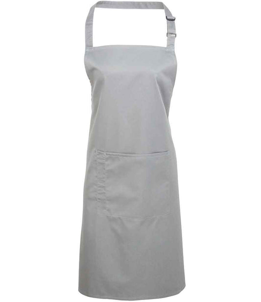 Premier PR154 Silver Front - Apron Ready to be Embroidered and Printed by Custard Workwear - Cheap Personalised and Customised Workwear in Nottinghamshire, Derbyshire and Leicestershire