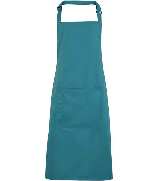 Premier PR154 Teal Front - Apron Ready to be Embroidered and Printed by Custard Workwear - Cheap Personalised and Customised Workwear in Nottinghamshire, Derbyshire and Leicestershire