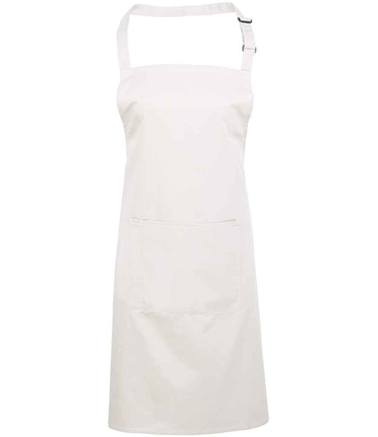 Premier PR154 White Front - Apron Ready to be Embroidered and Printed by Custard Workwear - Cheap Personalised and Customised Workwear in Nottinghamshire, Derbyshire and Leicestershire