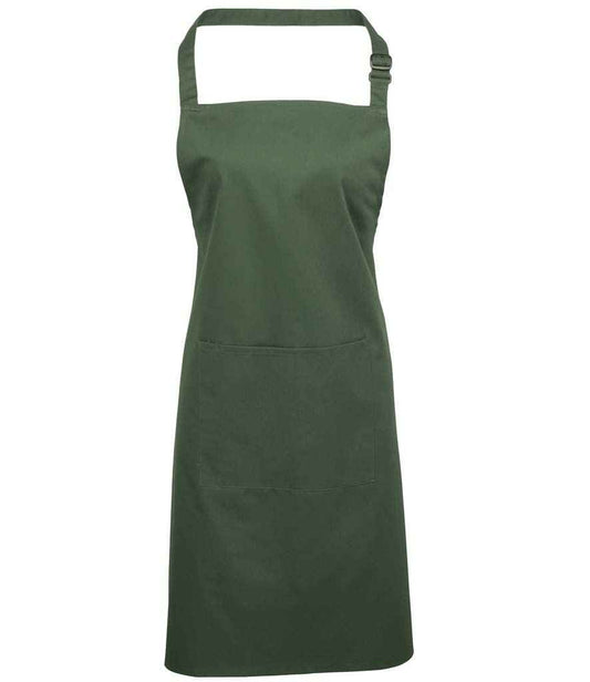 Premier PR154 Moss Front - Apron Ready to be Embroidered and Printed by Custard Workwear - Cheap Personalised and Customised Workwear in Nottinghamshire, Derbyshire and Leicestershire