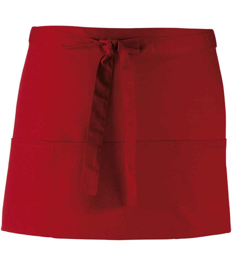 Premier PR155 Burgundy Front - Apron Ready to be Embroidered and Printed by Custard Workwear - Cheap Personalised and Customised Workwear in Nottinghamshire, Derbyshire and Leicestershire