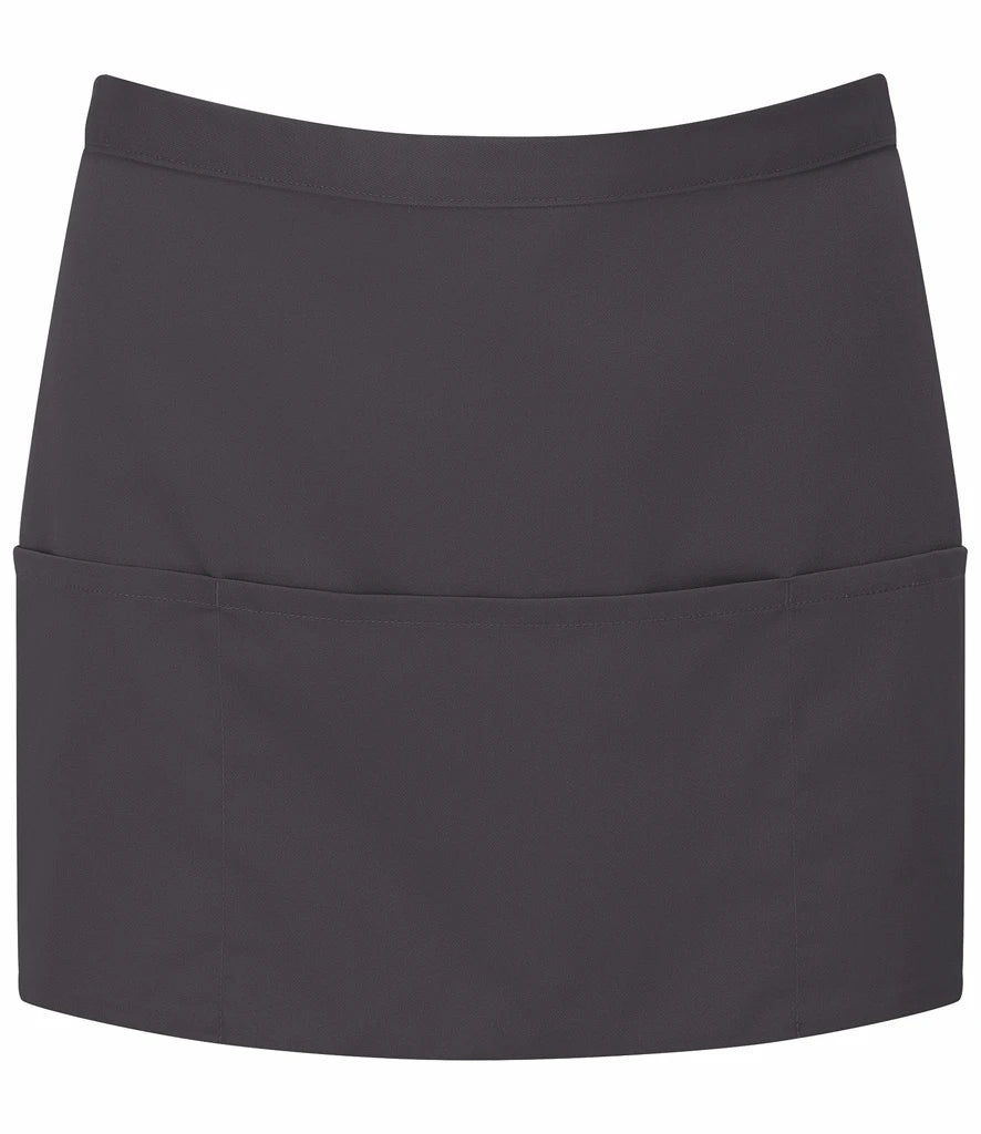 PR155 - 'Colours' 3 Pocket Apron | Charcoal