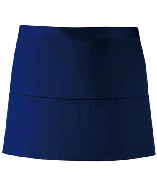 Premier PR155 Navy Front - Apron Ready to be Embroidered and Printed by Custard Workwear - Cheap Personalised and Customised Workwear in Nottinghamshire, Derbyshire and Leicestershire