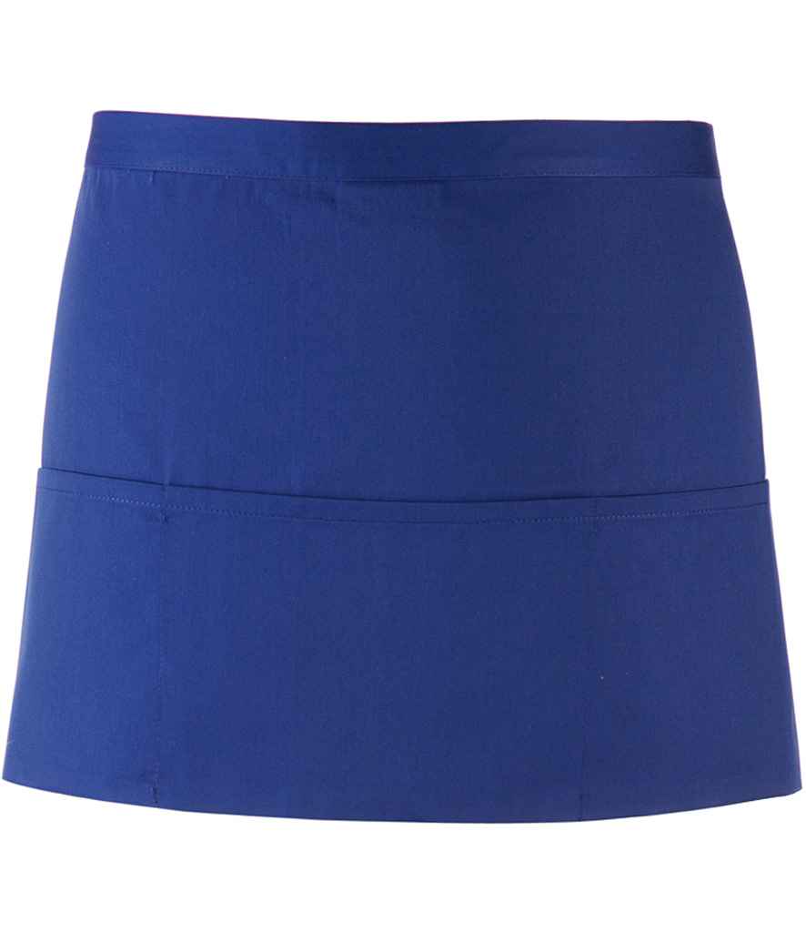 Premier PR155 Royal Blue Front - Apron Ready to be Embroidered and Printed by Custard Workwear - Cheap Personalised and Customised Workwear in Nottinghamshire, Derbyshire and Leicestershire