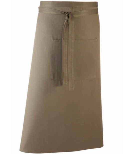 Premier PR158 Sage Front - Apron Ready to be Embroidered and Printed by Custard Workwear - Cheap Personalised and Customised Workwear in Nottinghamshire, Derbyshire and Leicestershire