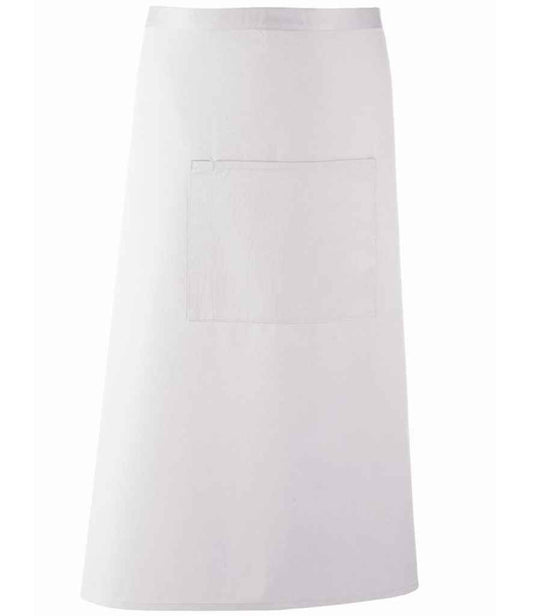 Premier PR158 White Front - Apron Ready to be Embroidered and Printed by Custard Workwear - Cheap Personalised and Customised Workwear in Nottinghamshire, Derbyshire and Leicestershire