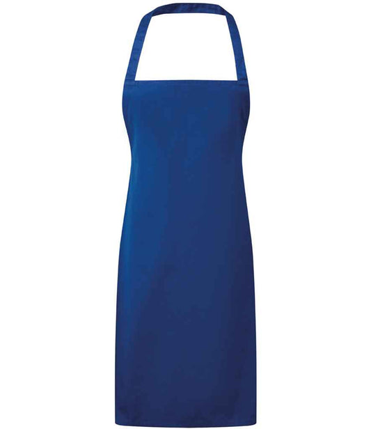 Premier PR165 Royal Blue Front - Apron Ready to be Embroidered and Printed by Custard Workwear - Cheap Personalised and Customised Workwear in Nottinghamshire, Derbyshire and Leicestershire