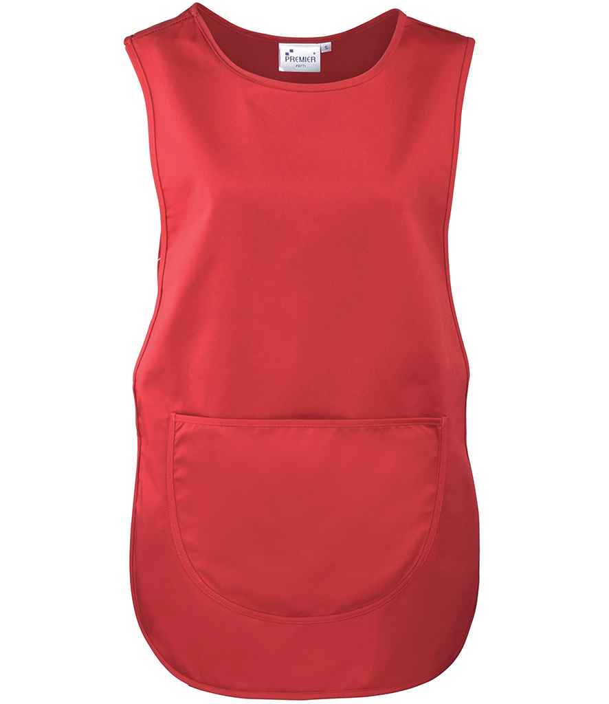 Premier PR171 Red Front - Tabard Ready to be Embroidered and Printed by Custard Workwear - Cheap Personalised and Customised Workwear in Nottinghamshire, Derbyshire and Leicestershire