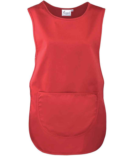 Premier PR171 Red Front - Tabard Ready to be Embroidered and Printed by Custard Workwear - Cheap Personalised and Customised Workwear in Nottinghamshire, Derbyshire and Leicestershire