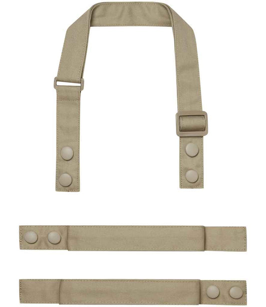 Premier PR191 Khaki Front - Apron Ready to be  by Custard Workwear - Cheap Personalised and Customised Workwear in Nottinghamshire, Derbyshire and Leicestershire
