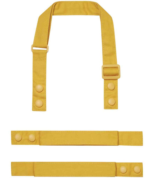 Premier PR191 Mustard Front - Apron Ready to be  by Custard Workwear - Cheap Personalised and Customised Workwear in Nottinghamshire, Derbyshire and Leicestershire