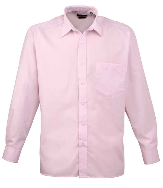 Premier PR200 Pink Front - Shirt Ready to be Embroidered and Printed by Custard Workwear - Cheap Personalised and Customised Workwear in Nottinghamshire, Derbyshire and Leicestershire