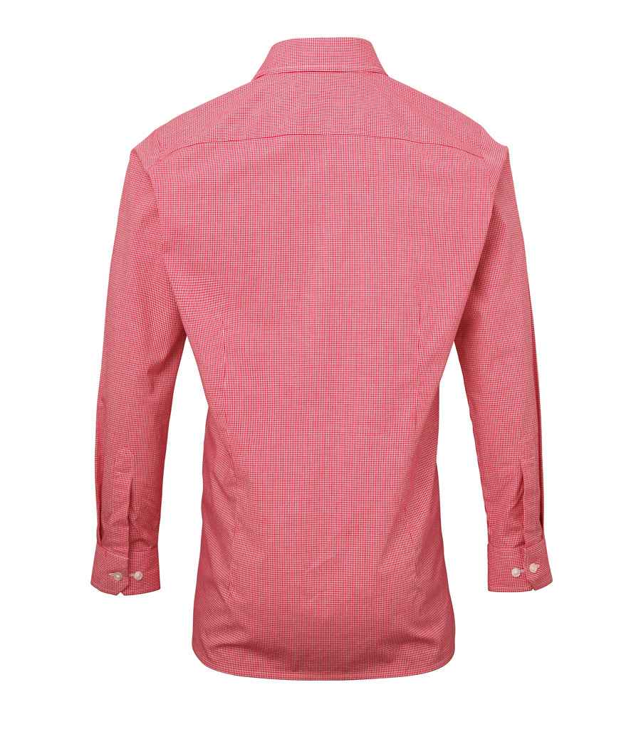 Premier PR220 Red/White Back - Shirt Ready to be Embroidered and Printed by Custard Workwear - Cheap Personalised and Customised Workwear in Nottinghamshire, Derbyshire and Leicestershire