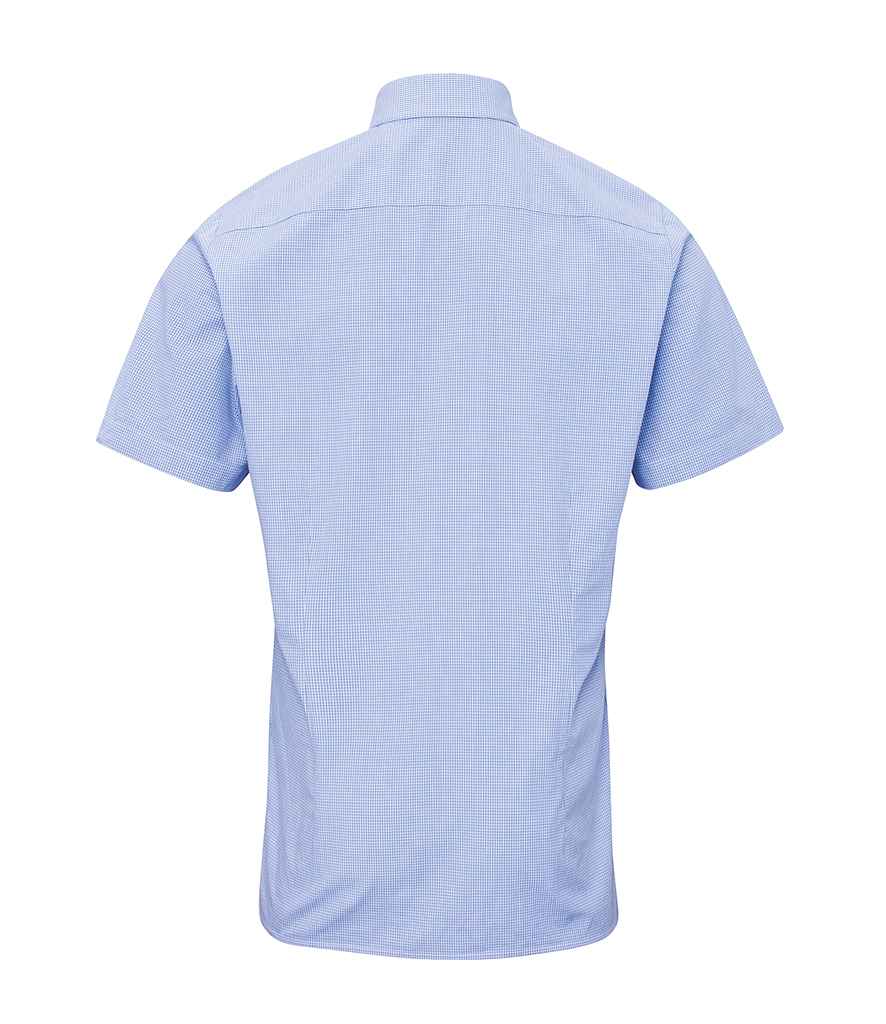 Premier PR221 Light Blue/White Back - Shirt Ready to be Embroidered and Printed by Custard Workwear - Cheap Personalised and Customised Workwear in Nottinghamshire, Derbyshire and Leicestershire