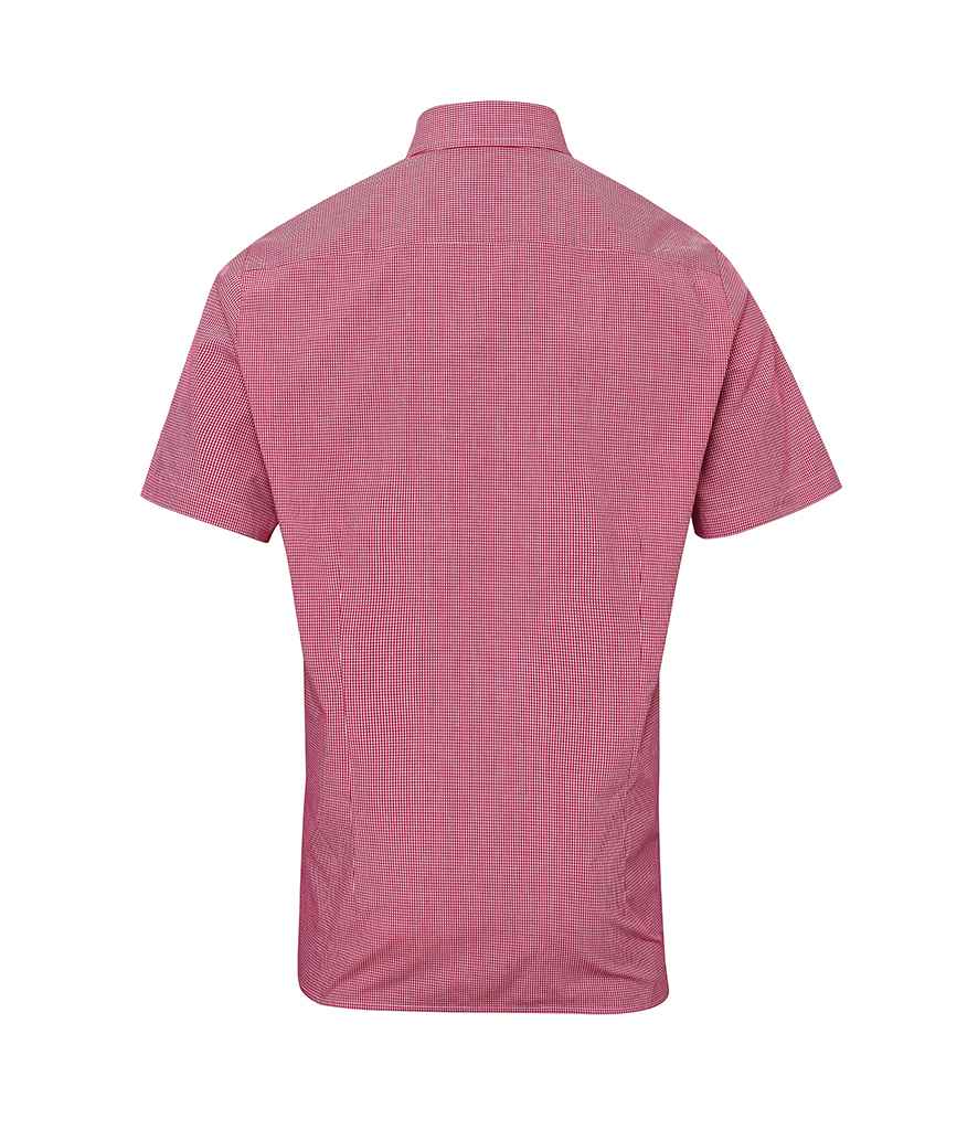 Premier PR221 Red/White Back - Shirt Ready to be Embroidered and Printed by Custard Workwear - Cheap Personalised and Customised Workwear in Nottinghamshire, Derbyshire and Leicestershire