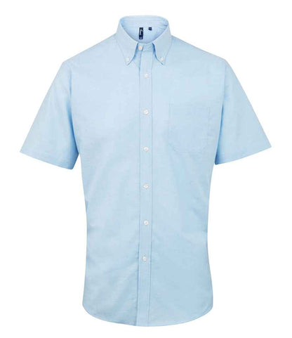 Premier PR236 Light Blue Front - Shirt Ready to be Embroidered and Printed by Custard Workwear - Cheap Personalised and Customised Workwear in Nottinghamshire, Derbyshire and Leicestershire