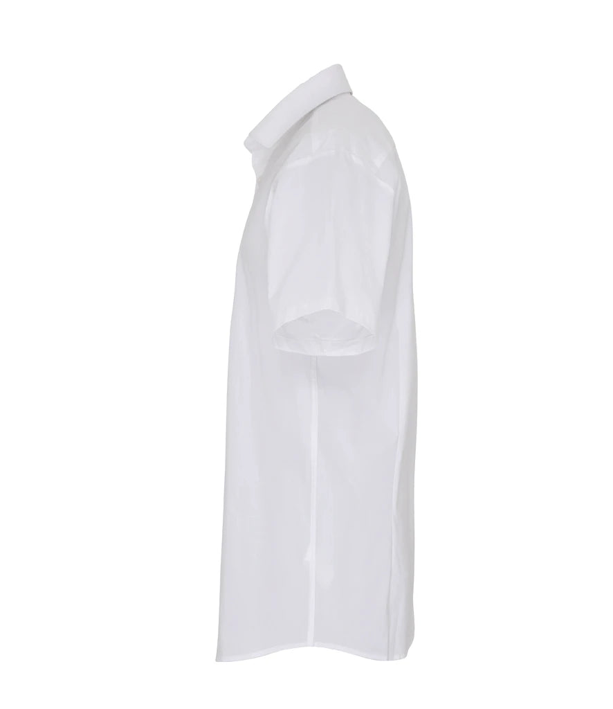 PR246 - Men's Short Sleeve Stretch Fit Poplin Shirt | White