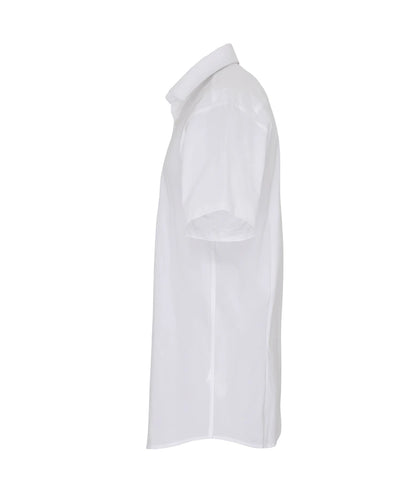 PR246 - Men's Short Sleeve Stretch Fit Poplin Shirt | White