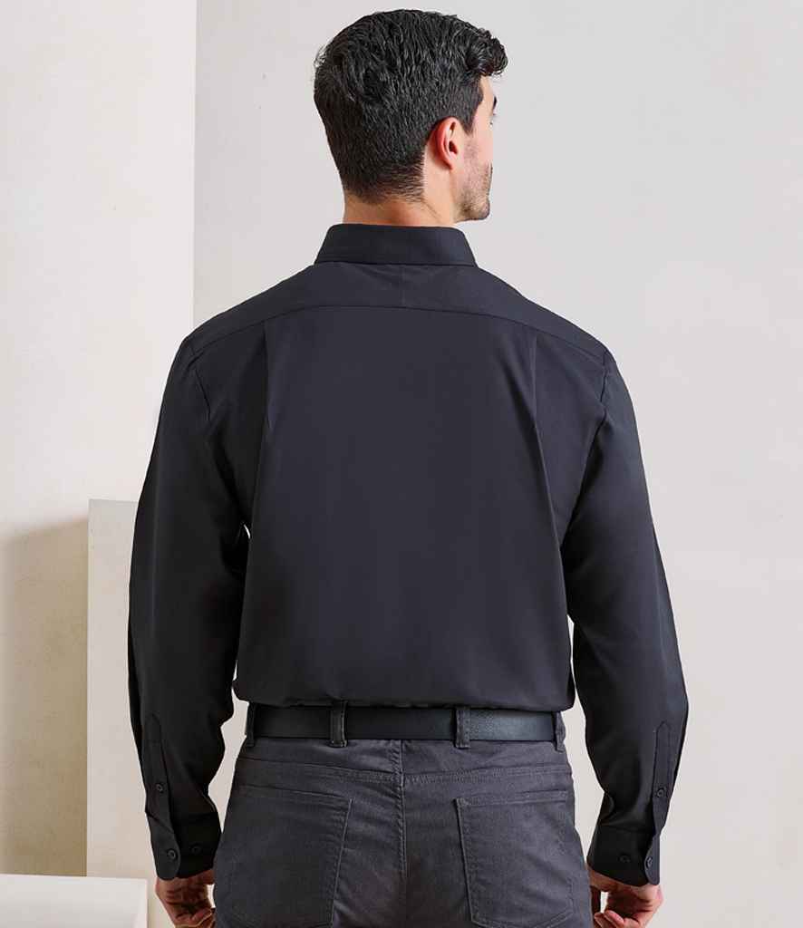 Premier PR284 Black Model - Shirt Ready to be Embroidered and Printed by Custard Workwear - Cheap Personalised and Customised Workwear in Nottinghamshire, Derbyshire and Leicestershire