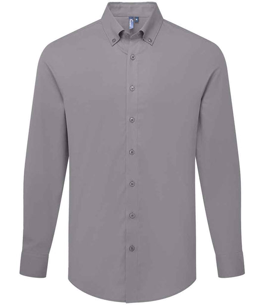 Premier PR284 Steel Front - Men's Shirt Ready to be Embroidered and Printed by Custard Workwear - Cheap Personalised and Customised Workwear in Nottinghamshire, Derbyshire and Leicestershire