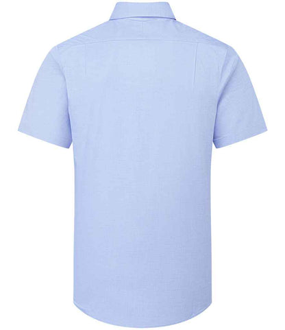 Premier PR286 Oxford Blue Back - Shirt Ready to be Embroidered and Printed by Custard Workwear - Cheap Personalised and Customised Workwear in Nottinghamshire, Derbyshire and Leicestershire