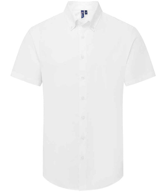 Premier PR286 White Front - Shirt Ready to be Embroidered and Printed by Custard Workwear - Cheap Personalised and Customised Workwear in Nottinghamshire, Derbyshire and Leicestershire
