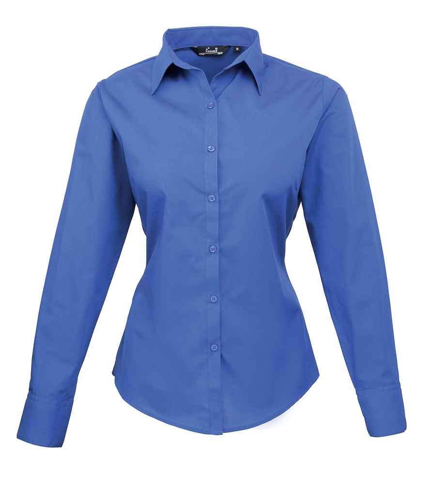 Premier PR300 Royal Blue Front - Shirt Ready to be Embroidered and Printed by Custard Workwear - Cheap Personalised and Customised Workwear in Nottinghamshire, Derbyshire and Leicestershire