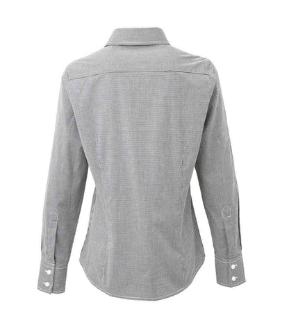 Premier PR320 Black/White Back - Shirt Ready to be Embroidered and Printed by Custard Workwear - Cheap Personalised and Customised Workwear in Nottinghamshire, Derbyshire and Leicestershire
