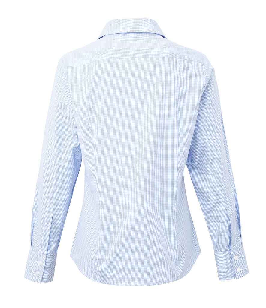 Premier PR320 Light Blue/White Back - Shirt Ready to be Embroidered and Printed by Custard Workwear - Cheap Personalised and Customised Workwear in Nottinghamshire, Derbyshire and Leicestershire