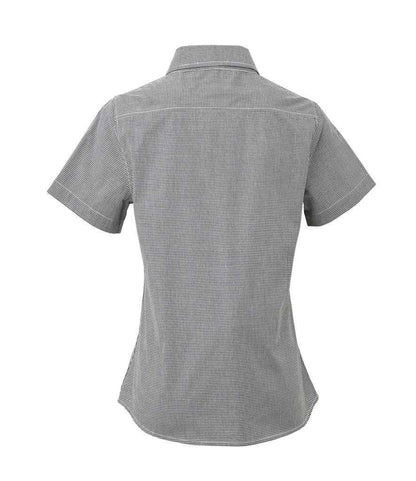 Premier PR321 Black/White Back - Shirt Ready to be Embroidered and Printed by Custard Workwear - Cheap Personalised and Customised Workwear in Nottinghamshire, Derbyshire and Leicestershire