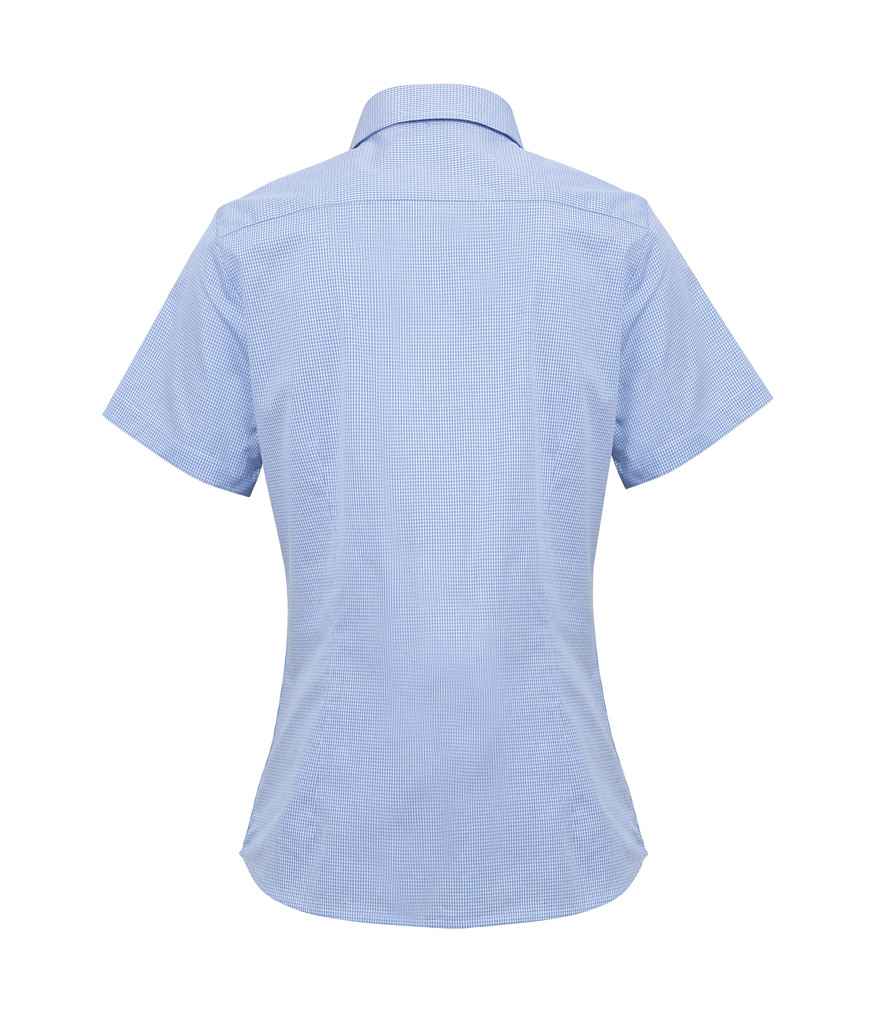 Premier PR321 Light Blue/White Back - Shirt Ready to be Embroidered and Printed by Custard Workwear - Cheap Personalised and Customised Workwear in Nottinghamshire, Derbyshire and Leicestershire