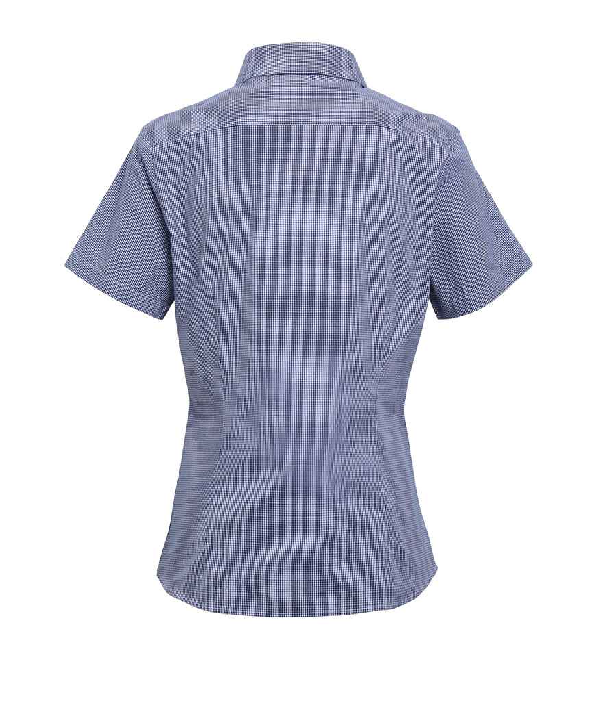 Premier PR321 Navy/White Back - Shirt Ready to be Embroidered and Printed by Custard Workwear - Cheap Personalised and Customised Workwear in Nottinghamshire, Derbyshire and Leicestershire