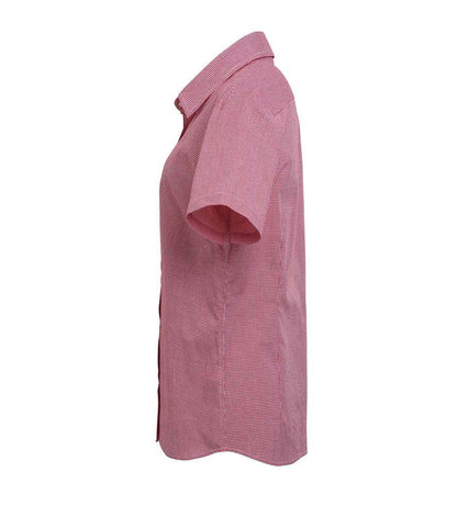 Premier PR321 Red/White Left - Shirt Ready to be Embroidered and Printed by Custard Workwear - Cheap Personalised and Customised Workwear in Nottinghamshire, Derbyshire and Leicestershire