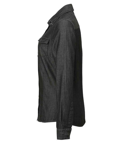 Premier PR322 Black Denim Left - Shirt Ready to be Embroidered and Printed by Custard Workwear - Cheap Personalised and Customised Workwear in Nottinghamshire, Derbyshire and Leicestershire