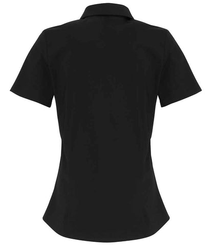 Premier PR346 Black Back - Shirt Ready to be Embroidered and Printed by Custard Workwear - Cheap Personalised and Customised Workwear in Nottinghamshire, Derbyshire and Leicestershire