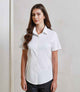 PR346 - Ladies Short Sleeve Stretch Fit Poplin Shirt
