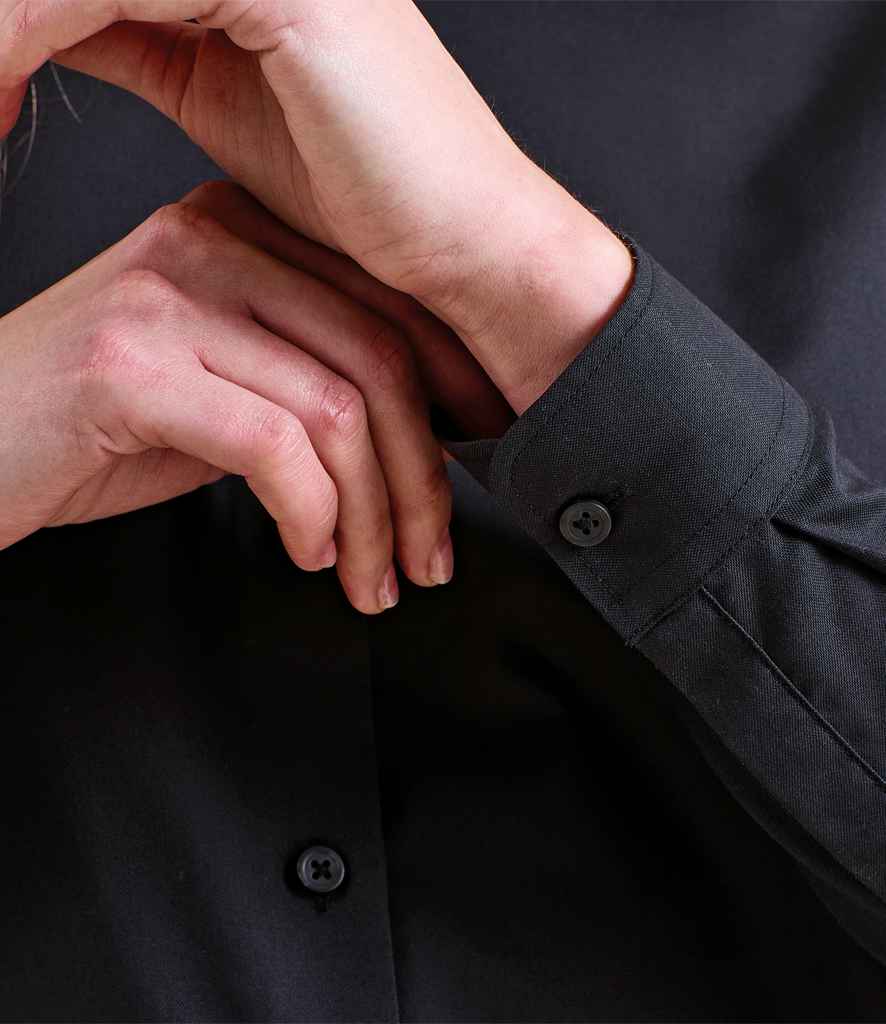 Premier PR384 Black Model - Shirt Ready to be Embroidered and Printed by Custard Workwear - Cheap Personalised and Customised Workwear in Nottinghamshire, Derbyshire and Leicestershire