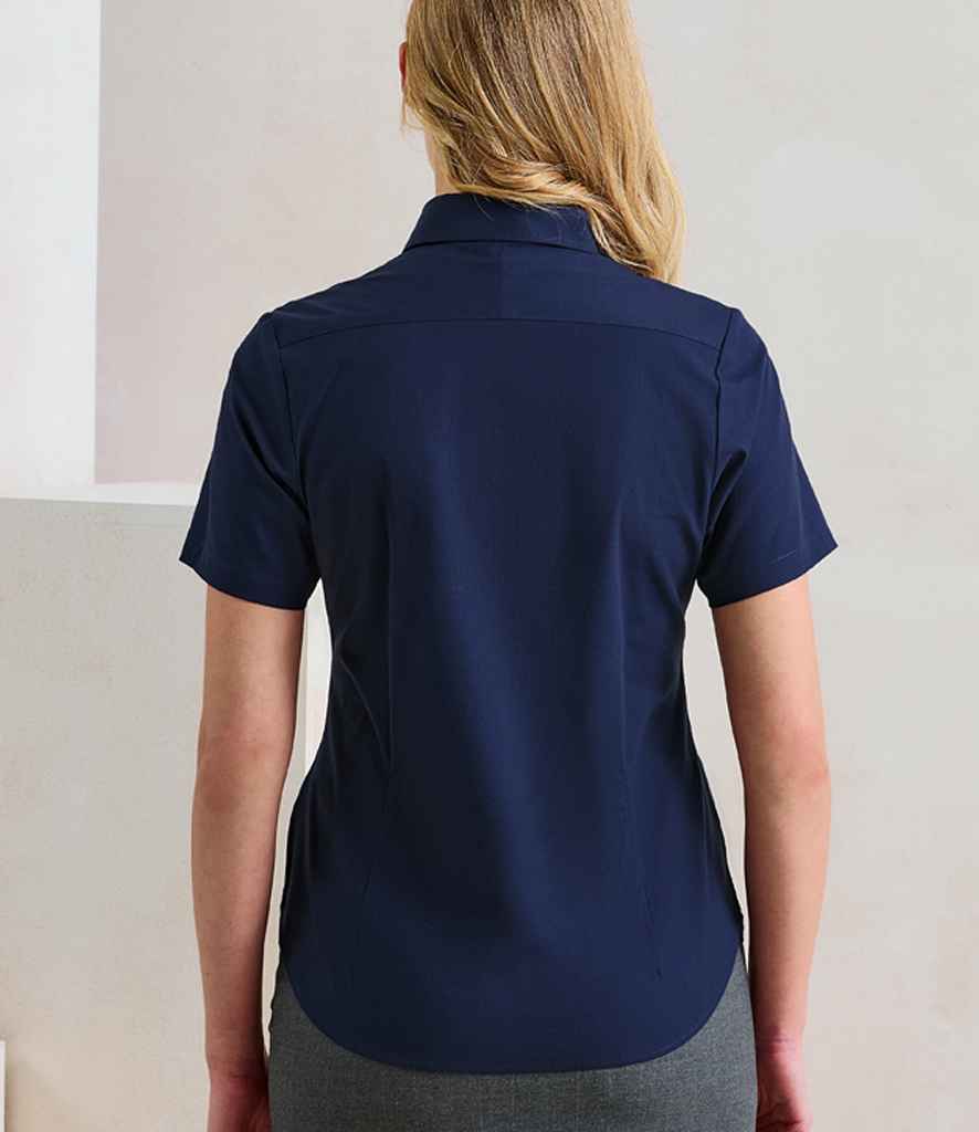 Premier PR386 Navy Model - Shirt Ready to be Embroidered and Printed by Custard Workwear - Cheap Personalised and Customised Workwear in Nottinghamshire, Derbyshire and Leicestershire