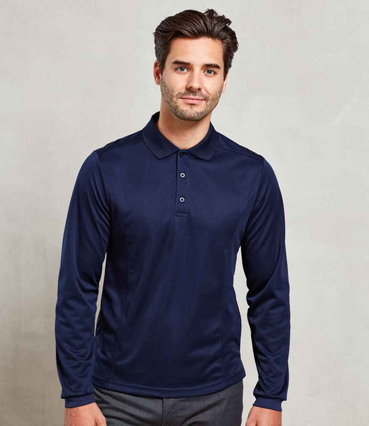 Premier PR617 Navy Model - Polo Ready to be Printed by Custard Workwear - Cheap Personalised and Customised Workwear in Nottinghamshire, Derbyshire and Leicestershire