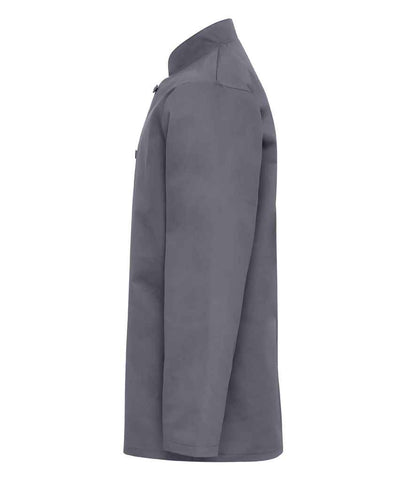 Premier PR657 Steel Left - Tunic Ready to be Embroidered and Printed by Custard Workwear - Cheap Personalised and Customised Workwear in Nottinghamshire, Derbyshire and Leicestershire