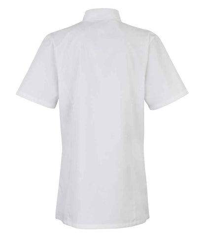 Premier PR670 White Back - Tunic Ready to be Embroidered and Printed by Custard Workwear - Cheap Personalised and Customised Workwear in Nottinghamshire, Derbyshire and Leicestershire