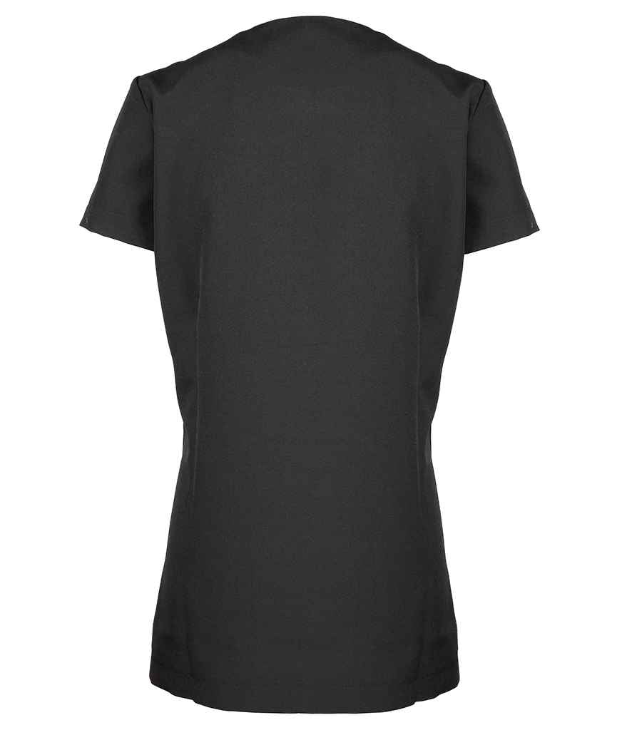 Premier PR686 Black Back - Tunic Ready to be  by Custard Workwear - Cheap Personalised and Customised Workwear in Nottinghamshire, Derbyshire and Leicestershire