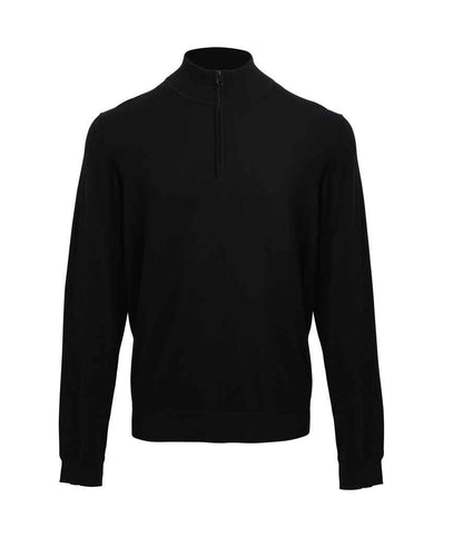 Premier PR695 Black Front - Jumper Ready to be Embroidered by Custard Workwear - Cheap Personalised and Customised Workwear in Nottinghamshire, Derbyshire and Leicestershire