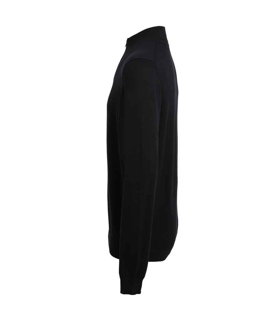 Premier PR695 Black Left - Jumper Ready to be Embroidered by Custard Workwear - Cheap Personalised and Customised Workwear in Nottinghamshire, Derbyshire and Leicestershire