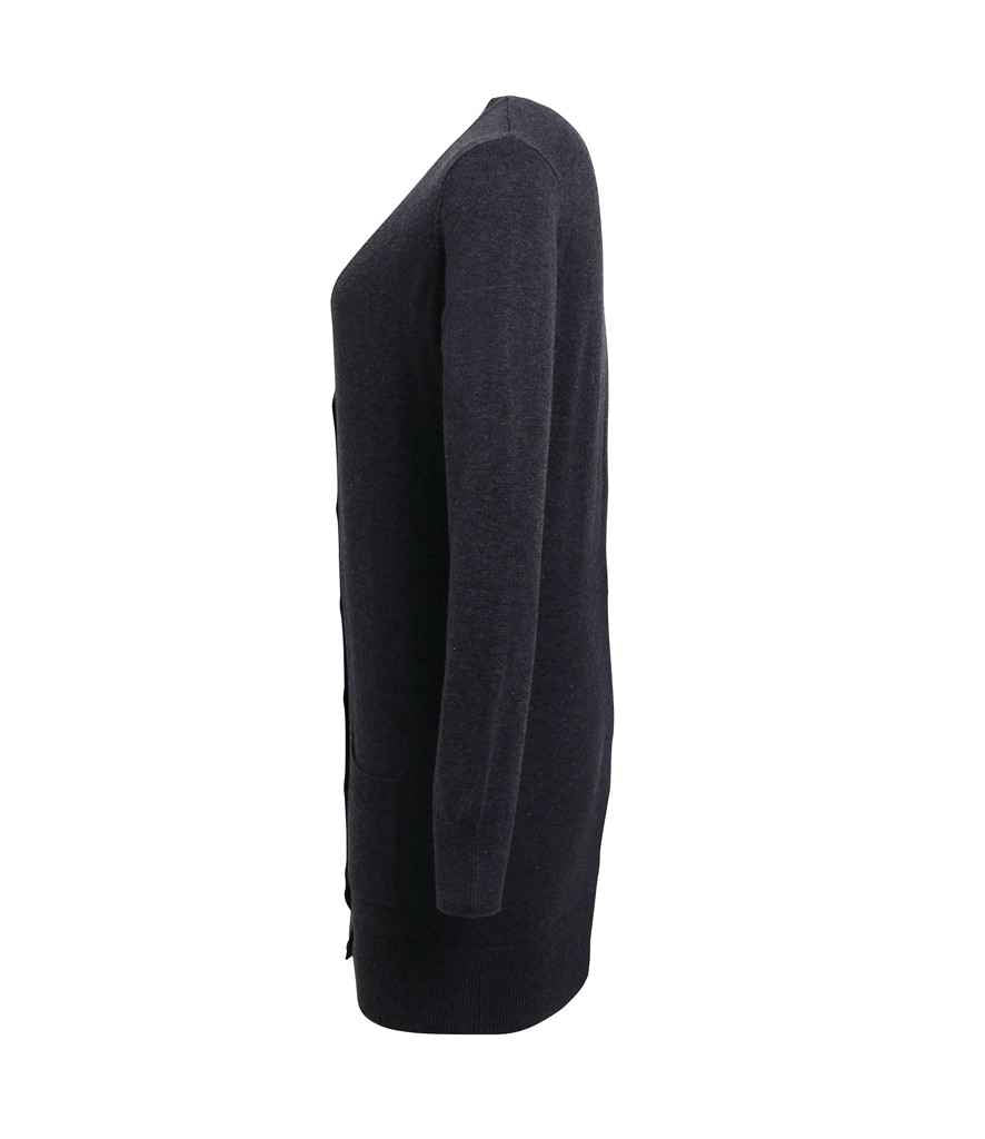 Premier PR698 Charcoal Left - Cardigan Ready to be Embroidered by Custard Workwear - Cheap Personalised and Customised Workwear in Nottinghamshire, Derbyshire and Leicestershire